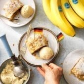 Duitse strudel met amandel en Chiquita banaan